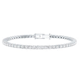 Certified Lab Grown Classic Round Diamond Tennis Bracelet