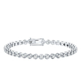 Certified Lab Grown Classic Round Diamond Bridal Tennis Bracelet