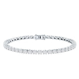 East West Oval Lab Grown Diamond Tennis Bracelet