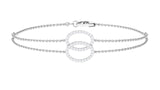 Real Diamond Eternity Chain Bracelet for Women