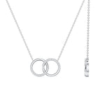 Certified Diamond Circle Pendant Necklace
