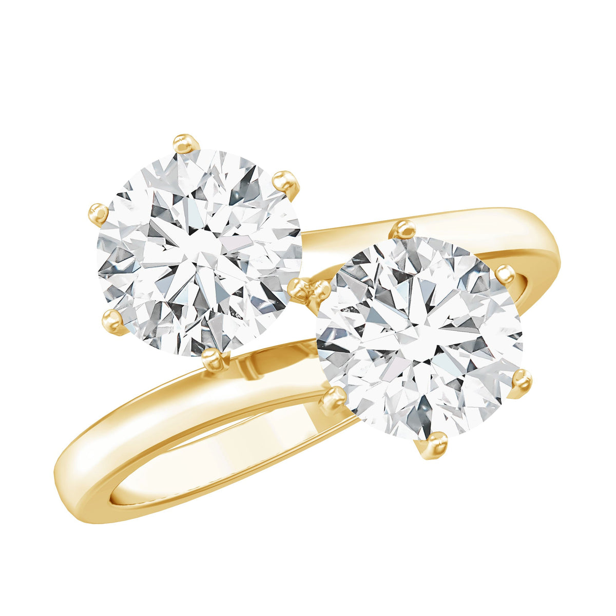 Certified Lab Created Diamond Moi Et Toi Engagement Ring for Women