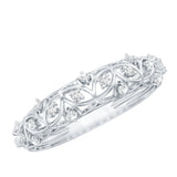 Designer Lab Grown Diamond Wedding Band For Women