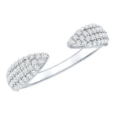 Lab Created Diamond Wedding Wrap Ring For Women
