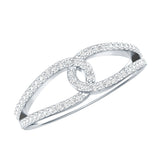Brilliant Cut Lab Created Diamond Knot Anniversary Ring for Her