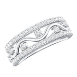 Womens Lab Created Diamond Wedding Band With Certificate